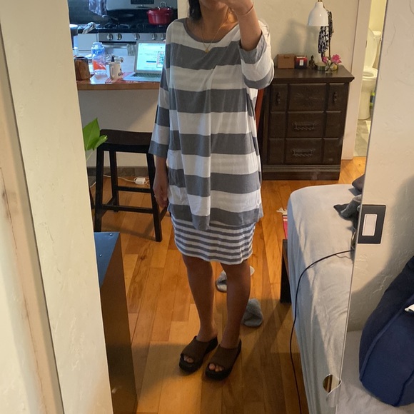 Garnet hill striped knit dress - Picture 2 of 4